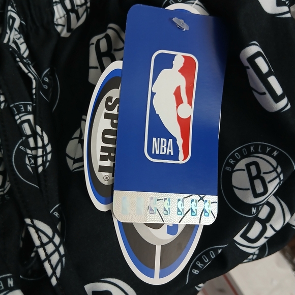Brooklyn Nets Concepts Sport lMen Print Pajamas Pants Black White Size 2XL NWT - Picture 7 of 9